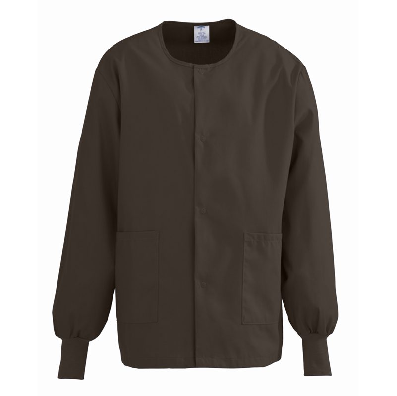 Medline ComfortEase Unisex Crew Neck Warm-Up Scrub Jacket