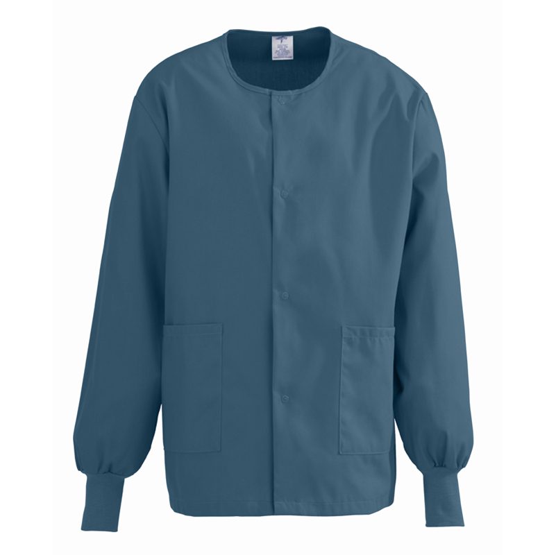 Medline ComfortEase Unisex Crew Neck Warm-Up Scrub Jacket