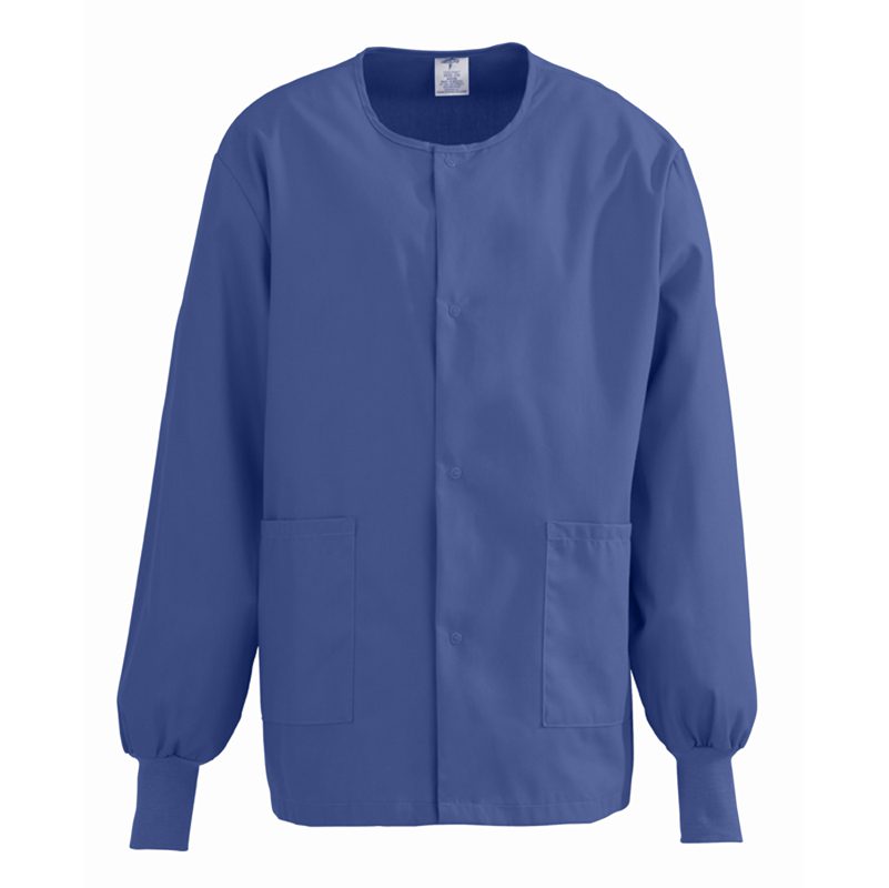 Medline ComfortEase Unisex Crew Neck Warm-Up Scrub Jacket