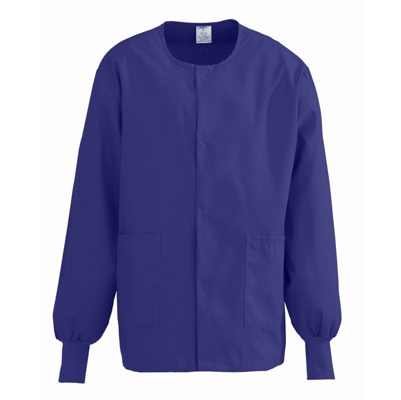 Medline ComfortEase Unisex Crew Neck Warm-Up Scrub Jacket