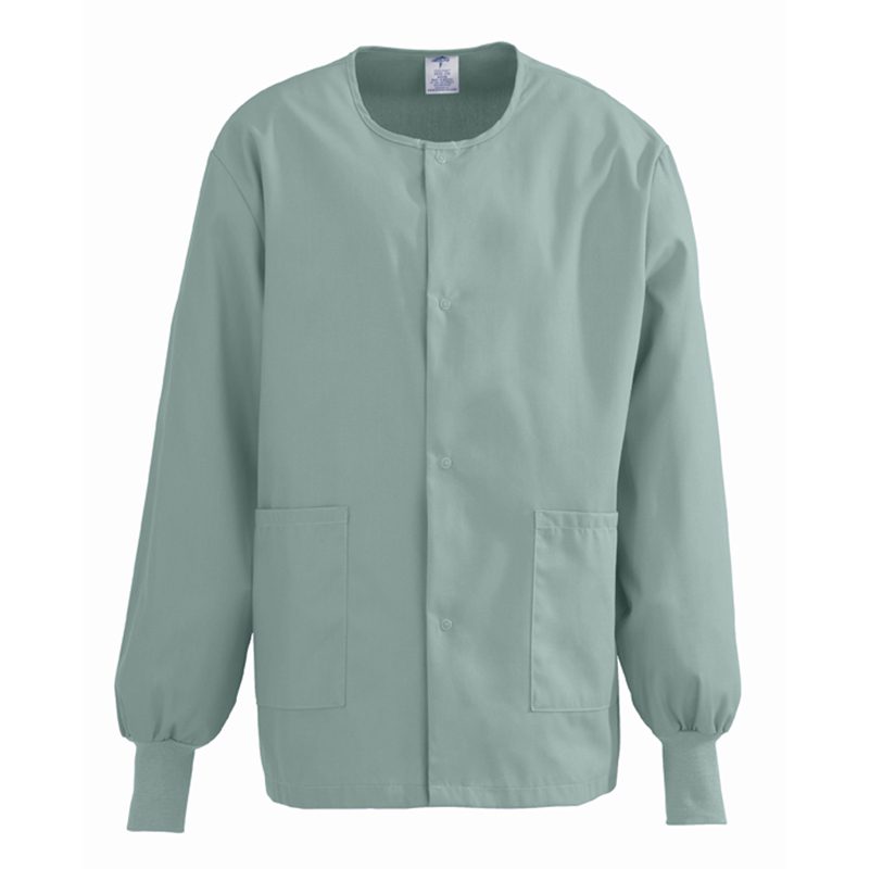 Medline ComfortEase Unisex Crew Neck Warm-Up Scrub Jacket