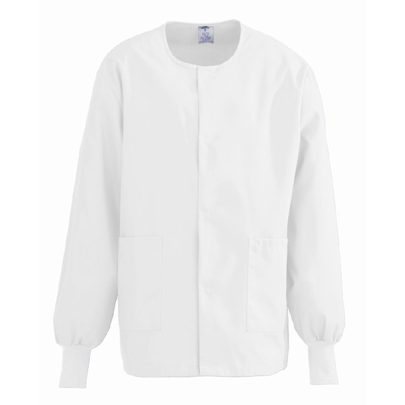 Medline ComfortEase Unisex Crew Neck Warm-Up Scrub Jacket