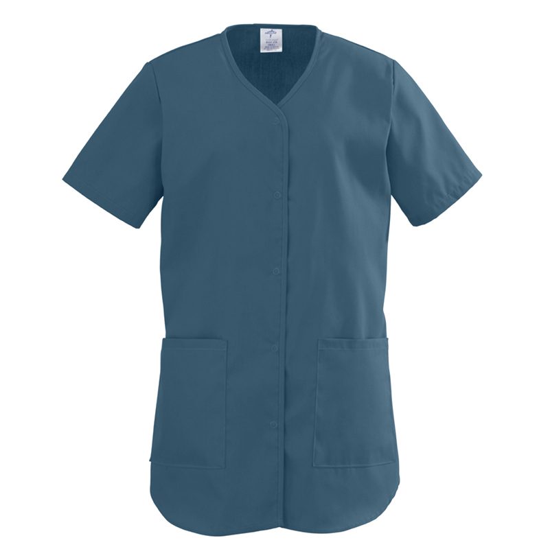 Medline ComfortEase Womens Shirttail Scrub Top #8834