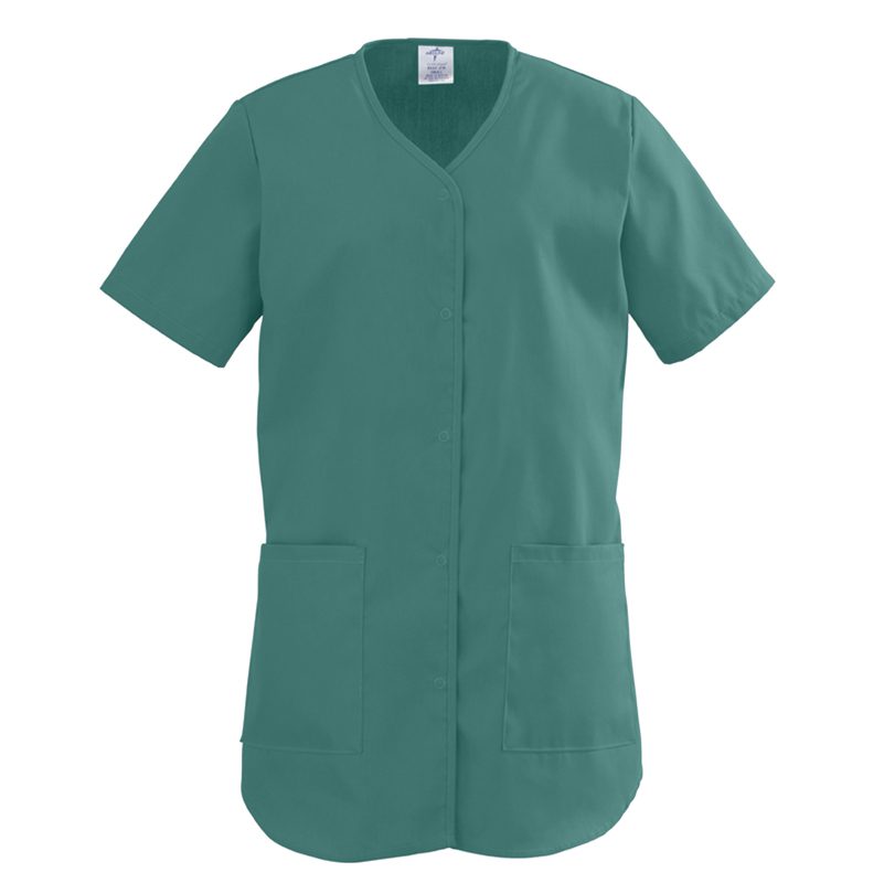 Medline ComfortEase Womens Shirttail Scrub Top #8834
