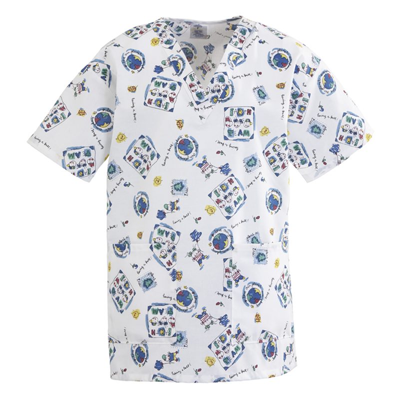 V neck Two Pocket Top