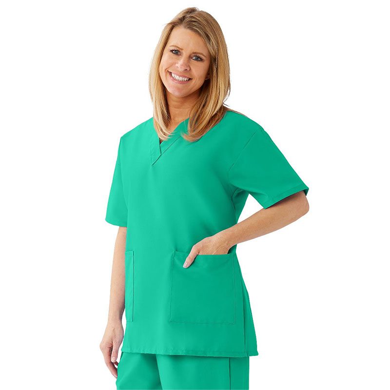 Medline AngelStat Womens Two-Pocket Scrub Top #893